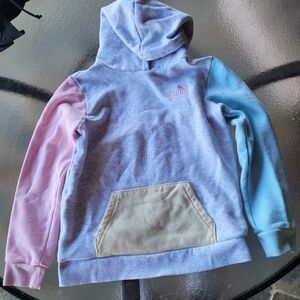Puma Kids' Colorblock Hoodie - Pink, Blue, and Beige